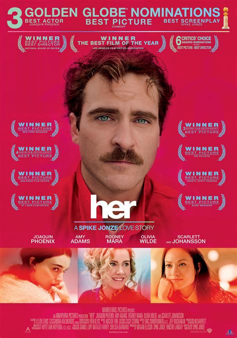 H.e.r movies. Theodore Twombly, who works as a writer of computer-generated handwritten letters for clients, is an introverted man on the verge of divorce from his long time love, Catherine. He is hanging onto his marriage for dear life. Beyond his purely platonic relationship with a longtime friend, the married Amy, Theodore is having problems moving onto ... 