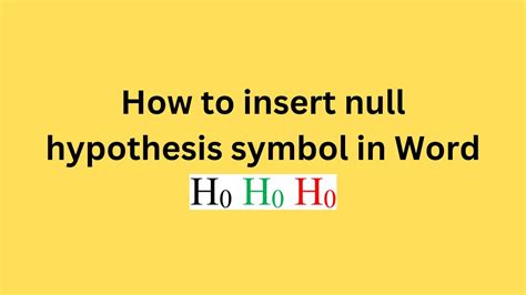 H1 hypothesis copy paste.  In Microsoft Word you can type the null hypothesis symbol,...