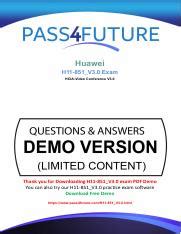 H11-851_V4.0 PDF Demo