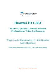 H11-861_V3.0 PDF Demo