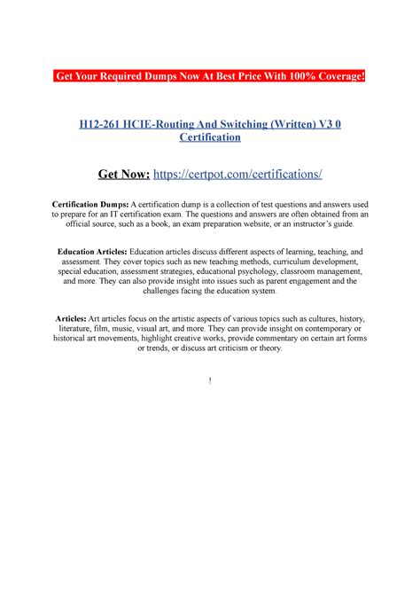 H12-261_V3.0 Zertifizierungsantworten