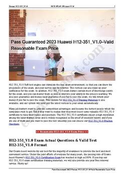 H12-351_V1.0 Reliable Exam Online