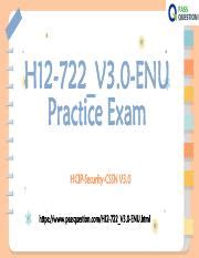 H12-722-ENU Prüfungsvorbereitung