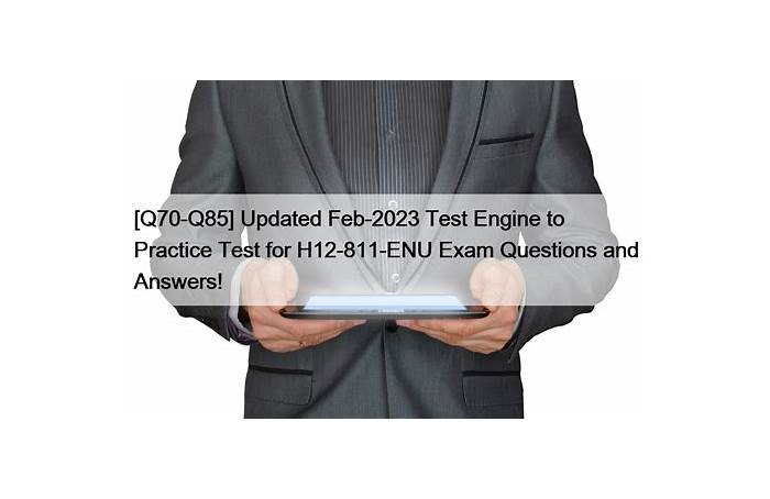 Actual H12-811 Test Answers