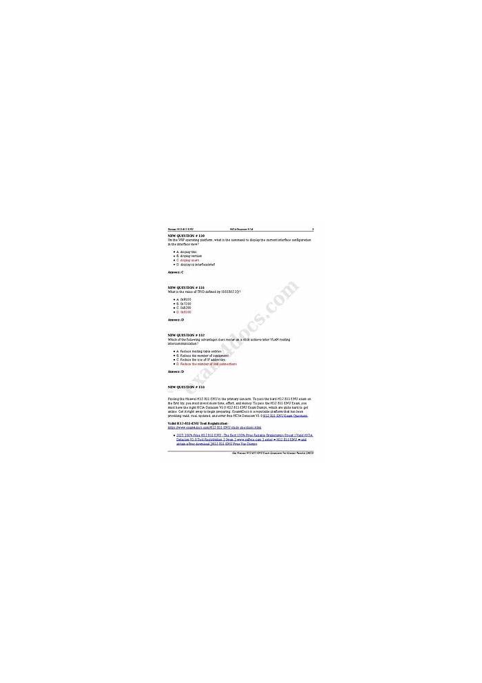 H12-811-ENU Exam Dumps | As shown in the figure, if host A Sns-Brigh10