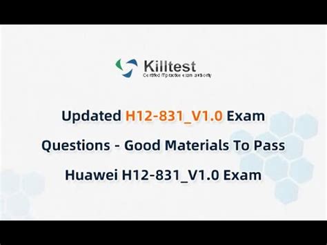 H12-831_V1.0 Exam Fragen