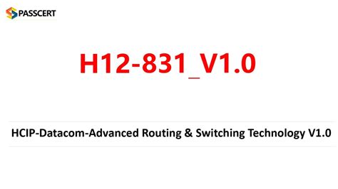 H12-831_V1.0 PDF Demo