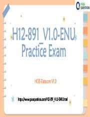 H12-891_V1.0-ENU Exam Paper Pdf