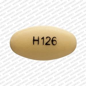 Pill imprint H126 is a yellow elliptical / oval pill with pantoprazole, a prescription medicine for acid-related disorders. Learn more about pantoprazole, its uses, side effects and availability.. 