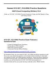 H13-527_V5.0 Online Praxisprüfung