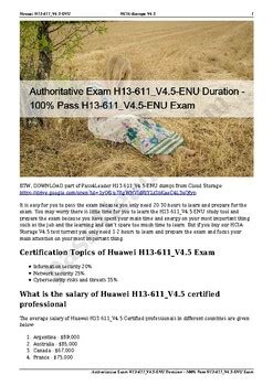 H13-611_V4.5-ENU Exam Fragen