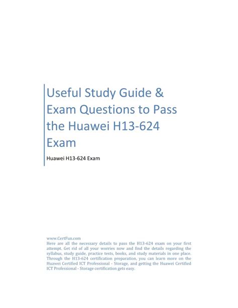 H13-624 Exam