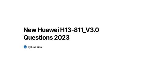 H13-811_V3.5 Echte Fragen