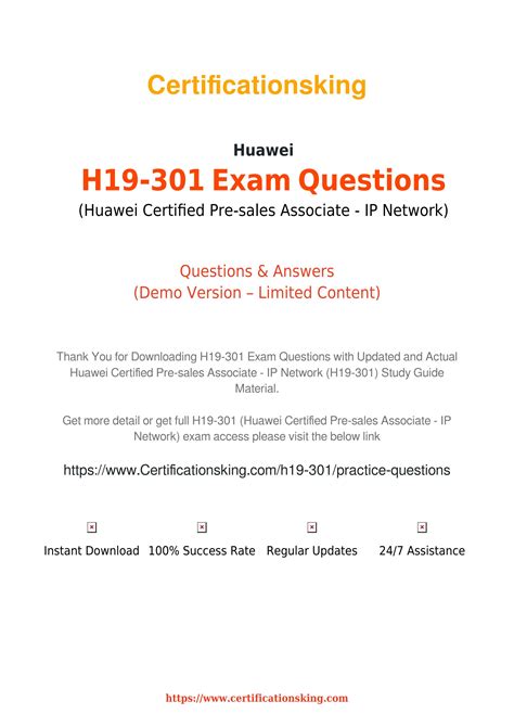 H19-301 Zertifikatsfragen