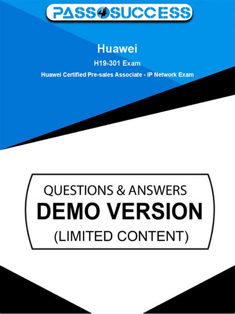 H19-301_V3.0 PDF Demo