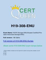 H19-308-ENU Zertifizierungsprüfung