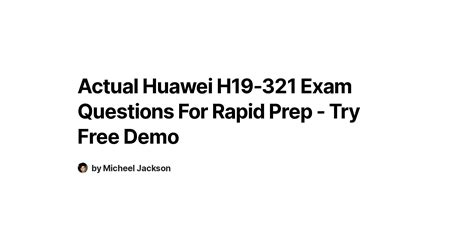 H19-321 Exam Fragen