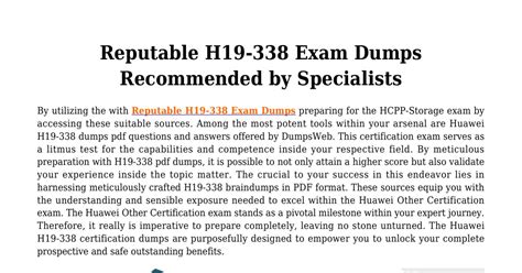 H19-338 Dumps.pdf