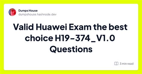 H19-423_V1.0 Exam Fragen