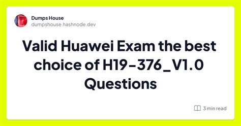 H19-434_V1.0 Exam Fragen