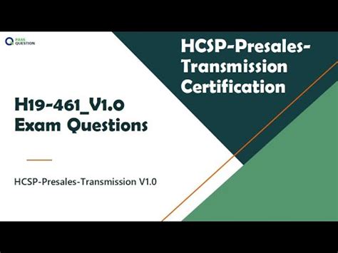 H19-461_V1.0 Prüfungsinformationen