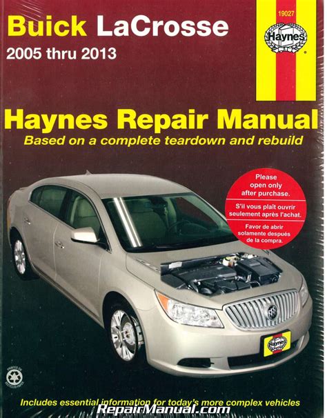 H19027 buick lacrosse 2005 2013 haynes repair manual. - 2006 chrysler dodge 300 300c srt 8 charger magnum service repair manual.