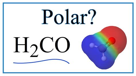 H2co polar or nonpolar. Answer = C2H4Cl2 ( dichloroethane ) is Nonpolar. What is polar and non-polar? Polar. "In chemistry, polarity is a separation of electric charge leading to a molecule or its chemical groups having an electric dipole or multipole moment. Polar molecules must contain polar bonds due to a difference in electronegativity between the bonded atoms. 