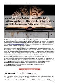 H35-260 Deutsch Prüfungsfragen