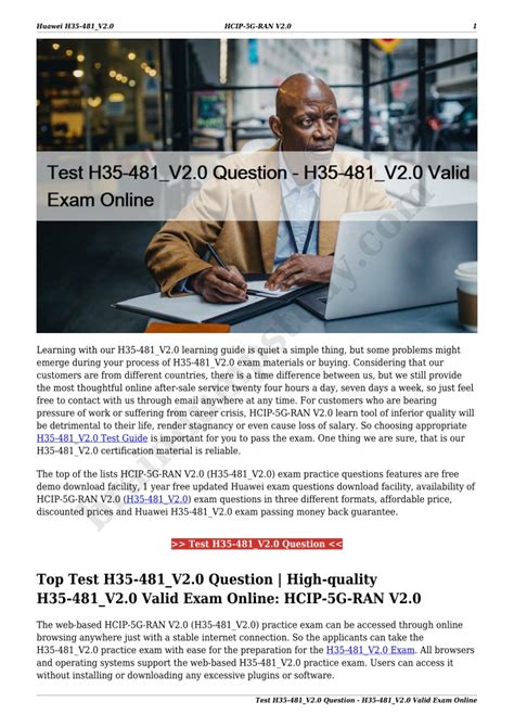 H35-481_V2.0 Online Prüfungen