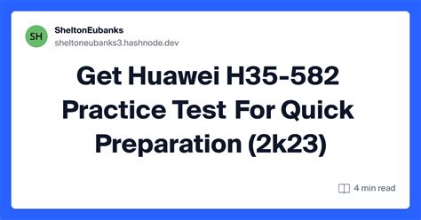 H35-582 Prüfungsinformationen