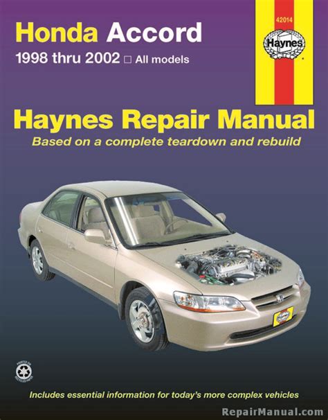 H42014 haynes honda accord 1998 2002 repair manual. - Cummins b3 9 b5 9 b series motore officina manuale di riparazione.