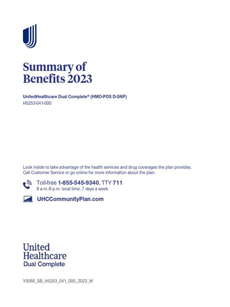 H5253 041. 2020 Medicare Advantage Plan Details. Medicare Plan Name: UnitedHealthcare Dual Complete (HMO-POS D-SNP) Location: Guilford, North Carolina Click to see other locations. Plan ID: H5253 - 041 - 0 Click to see other plans. Member Services: 1-866-480-1086 TTY users 711. 