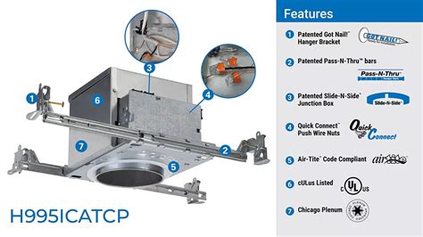 H995ICATCP 4" ICAT & CP rated New Construction Housing