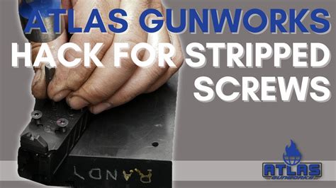 Hack for removing stripped screws from optics ready pistols - balustradellc