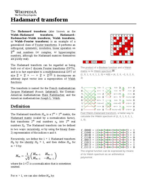 Hadamard transform - wintechmobiles.com