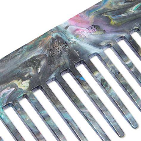 Hair comb – recycled plastic (dark matter) - Bulimba Creek - raincitystudios.com