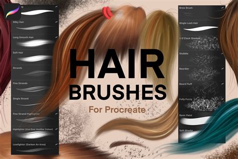 HAIR brushes for Procreate [Free and Premium]