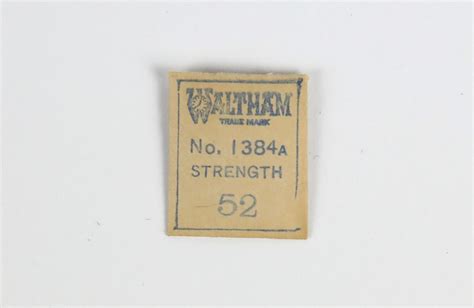 Hairsprings For American Made Waltham Watches - o Frei - balustradellc