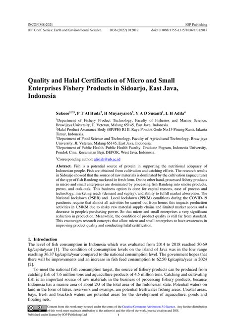 Halal Certification of Micro and Small Enterprises Products for ... - balustradellc