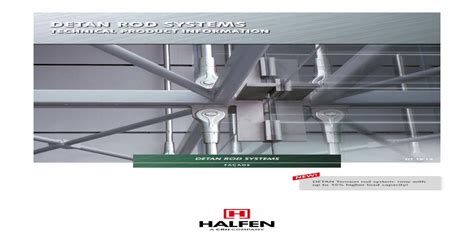 HALFEN - Introduction - DETAN Rod System - Tension rod system ...