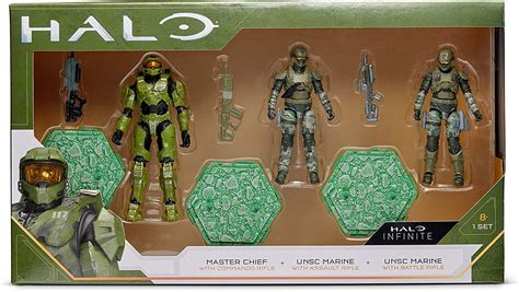 HALO 4" Spartan 3 Figure Pack – Master Chief and 2 UNSC Marines