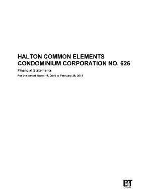 HALTON COMMON ELEMENTS CONDOMINIUM …