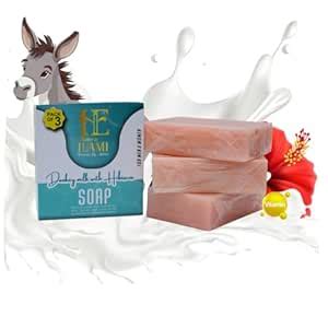 Hamaraz ILAMI Donkey Milk with Hibiscus Soap (Pack of 3, 100g … - balustradellc