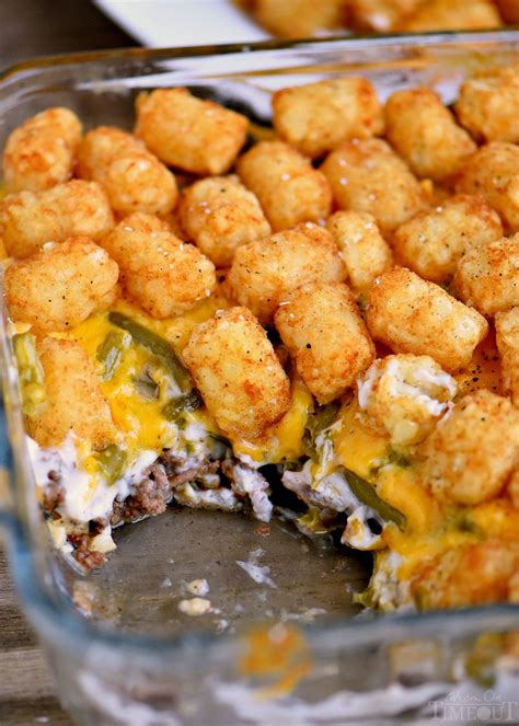 HAMBURGER GREEN BEAN TATER TOT CASSEROLE RECIPES