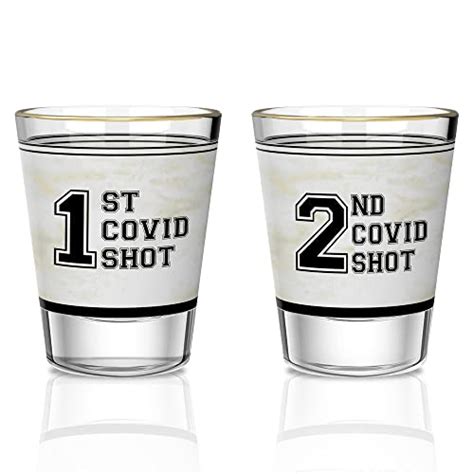 HAMILO 1st, 2nd & Booster Shot Glasses Set, Funny shot …