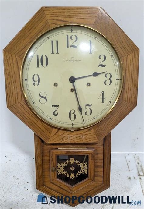 Hamilton Head Master Vintage School House Wall Clock - balustradellc