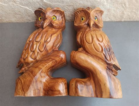 Hand Carved Owls - Etsy - muktibox.com