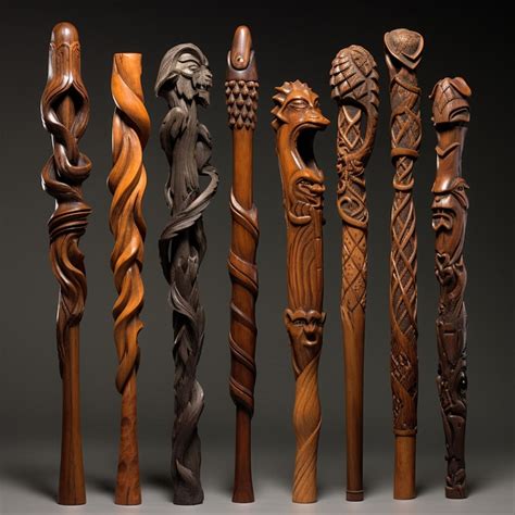 Hand Carved Walking Sticks - Etsy - balustradellc