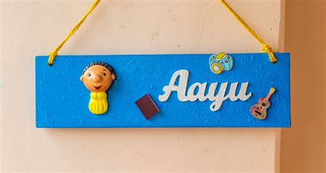 Hand Made Name Plates - Unique Designs for Home - muktibox.com