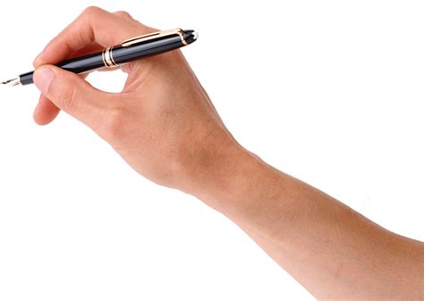 HAND PNG WITH PEN